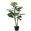 Taro artificiel en pot vert ø70 x h.100 cm