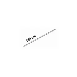 Tige déco ronde argentée 1,5m Le Crochet X