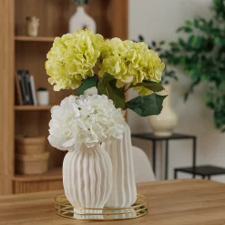 Tige de hortensia artificielle Serata vert clair H83cm - Atmosphera