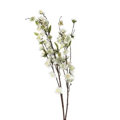 Tige fleur de cerisier artificielle - H110 cm - Blanc- Atmosphera