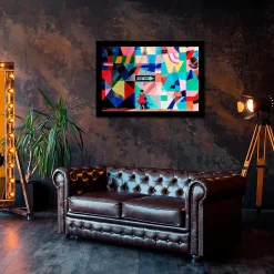 Tirage encadré sur aluminium one way 90x60 cm Fabriqué en France