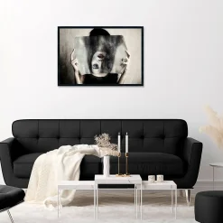 Tirage encadré sur verre synthétique vice versa 90x60 cm Fabriqué en France