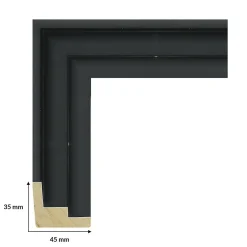 Tirage encadré sur verre synthétique vice versa 90x60 cm Fabriqué en France