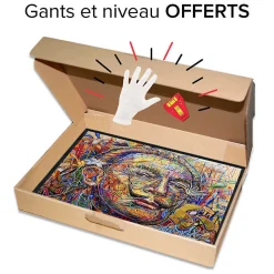 Tirage encadré sur verre synthétique vice versa 90x60 cm Fabriqué en France