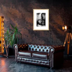 Tirage sous-verre encadré passengers 50x70 cm Fabriqué en France