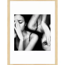 Tirage sous-verre encadré unsuited 50x70 cm Fabriqué en France