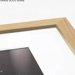 Tirage sous-verre encadré unsuited 50x70 cm Fabriqué en France