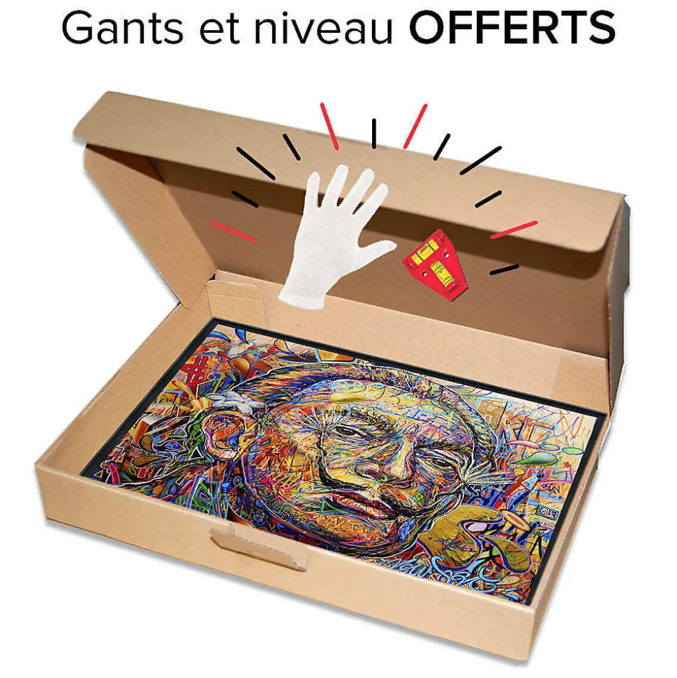 Tirage sur aluminium morning blues 150x100 cm Fabriqué en France
