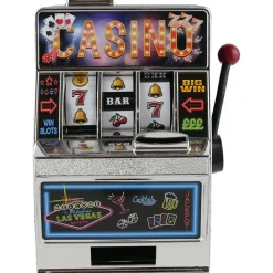 Tirelire machine à sous Slot - 13.5 x 9.6 x 18.4 Type: Jeu de soirée