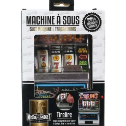 Tirelire machine à sous Slot - 13.5 x 9.6 x 18.4 Type: Jeu de soirée