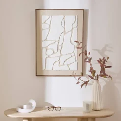 Toile 3D Ziad beige 50x70cm - Atmosphera