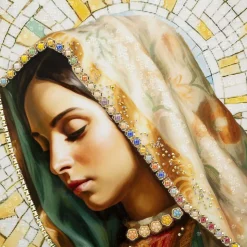 Toile décorative avec cadre Madonna 72x4x102 cm