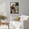 Toile encadrée Oasis paisible, brillant, cadre noir 50 x 70cm Dada Art