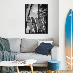Toile imprimée Boards montée sur châssis bois en pin 60x80 cm