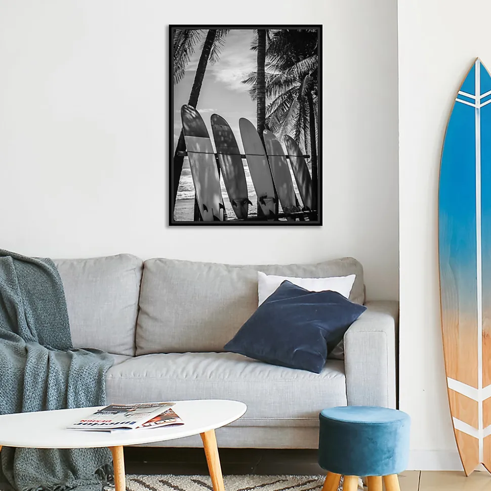 Toile imprimée Boards montée sur châssis bois en pin 60x80 cm