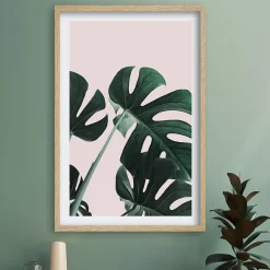 Toile imprimée botanica végétal l.60 x H.90 cm