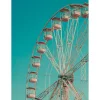 Toile imprimée couleur Grande roue Dada Art orientation portrait l.55 x H.75 x ép.3 cm