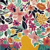 Toile imprimée fleurs Dada Art l.60 x H.80 cm multicolore