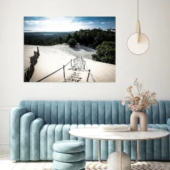 Toile imprimée la dune du Pilat Dada Art montée sur châssis bois en pin 100x140 cm