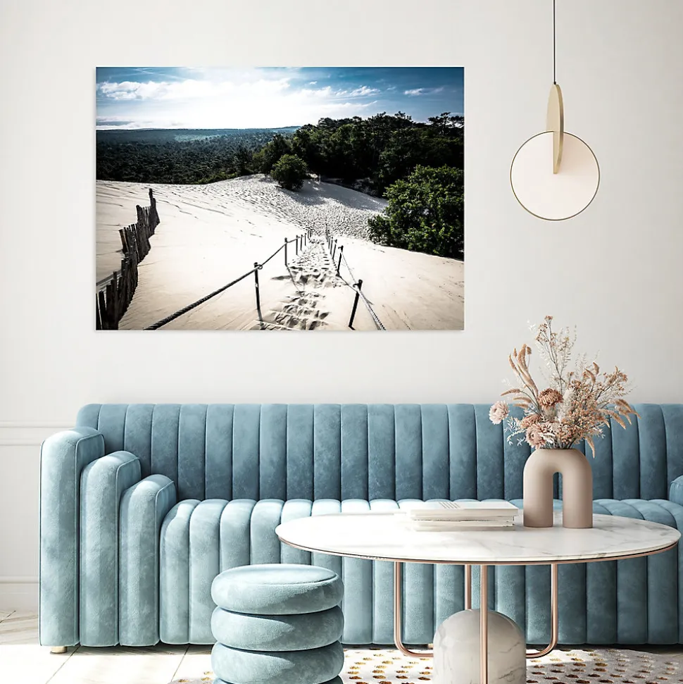 Toile imprimée la dune du Pilat Dada Art montée sur châssis bois en pin 100x140 cm