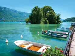 Toile imprimée Lac d'Annecy Dada Art montée sur châssis bois en pin 60x80 cm