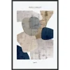 Toile imprimée minimal art Abstract collection figure n°2 l.50 x H.70 cm