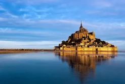 Toile imprimée Mont St Michel Landscape 60X90 montée sur châssis bois en pin 60x90 cm