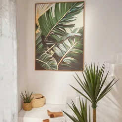 Toile peinte encadrée Tahina 100x140cm - Atmosphera