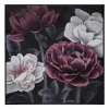 Toile peinte Fleur encadrée 58x58 cm - Atmosphera