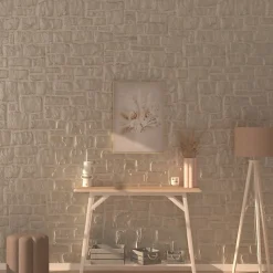 Toile Tida - bois - 50x70 cm - Atmosphera