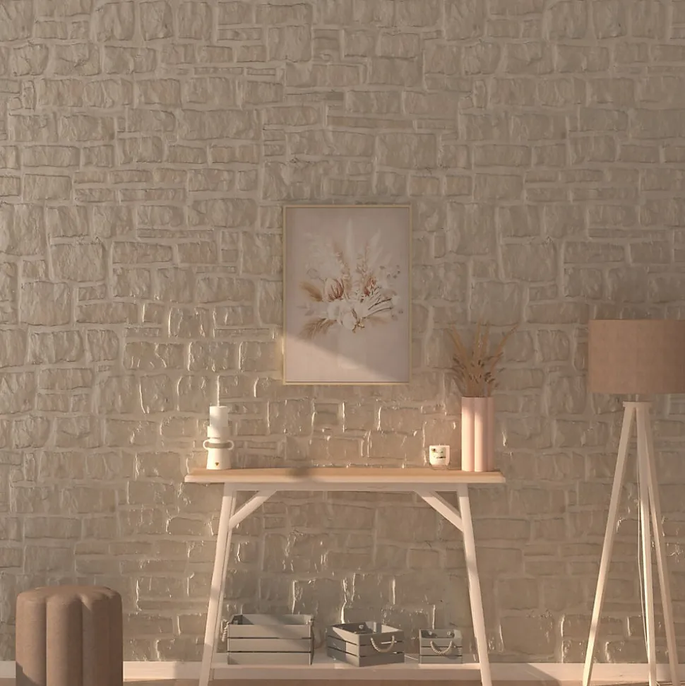 Toile Tida - bois - 50x70 cm - Atmosphera