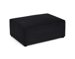Topaze - pouf - en velours texturé - Best Mobilier