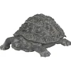 Tortue déco extérieur Francky H.21,5cm résine gris - Atmosphera
