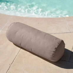 Traversin extérieur imperméable et déhoussable MINORQUE (20x50 cm - Lin)