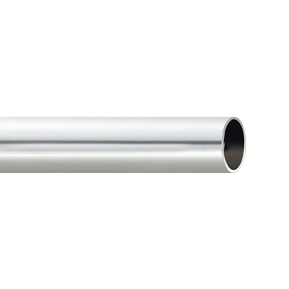 Tringle à rideau métal diamètre 20 mm (200 cm - Argent)