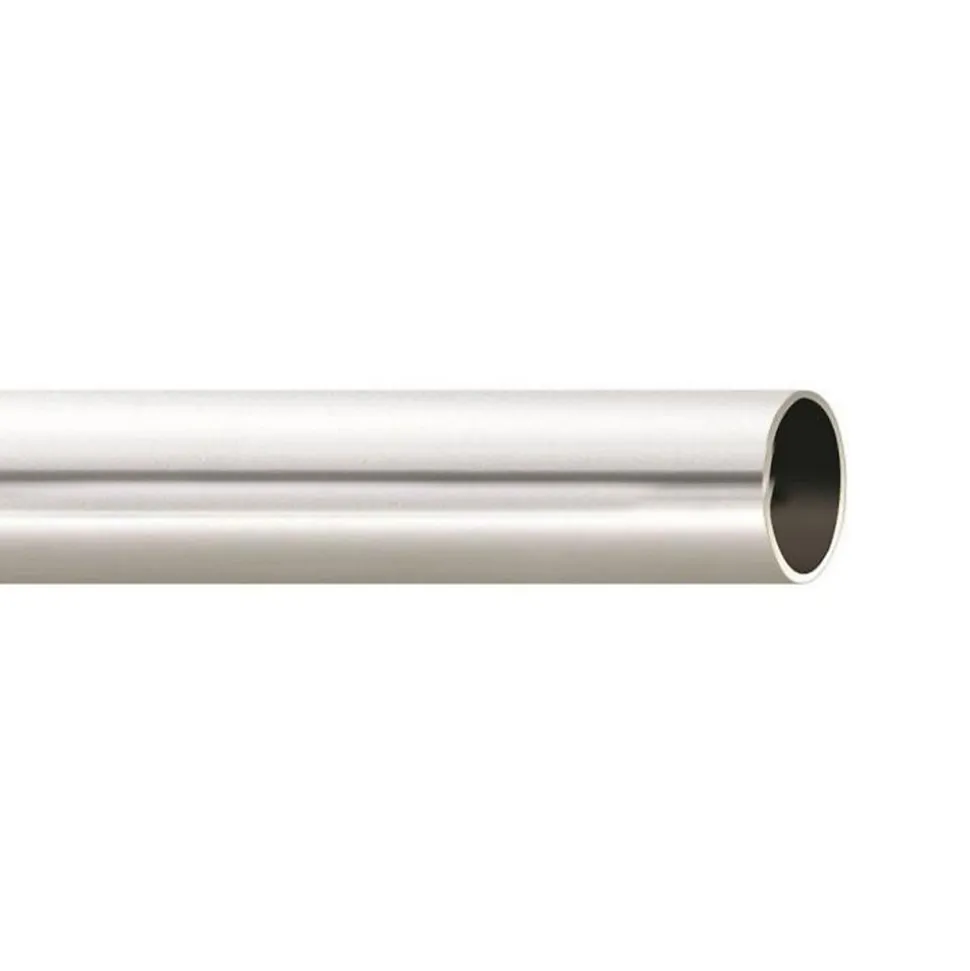 Tringle à rideau argent 2 m x 28 mm (2 m - Argent)