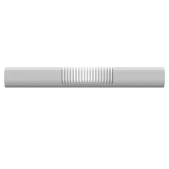 Tringle à rideau coudée Anafi métal blanc Ø28mm GoodHome