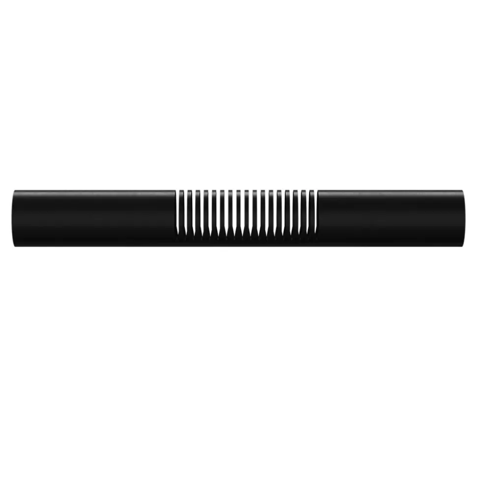 Tringle à rideau coudée Araxos métal noir Ø28mm GoodHome