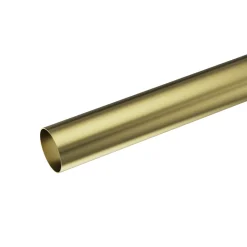 Tringle à rideau Elasa métal effet laiton doré satin Ø28 x L.200cm GoodHome