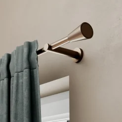 Tringle à rideau Kozani métal effet bronze cuivré Ø19 x L.200cm GoodHome