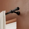 Tringle à rideau Lamia bois noir Ø28 x L.200cm GoodHome