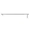 Tringle à rideaux Athens GoodHome effet nickel gris satin L.120/120cm