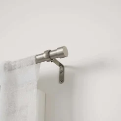 Tringle à rideaux en métal nickel Cappa Longueur réglable de 168 à 305 cm