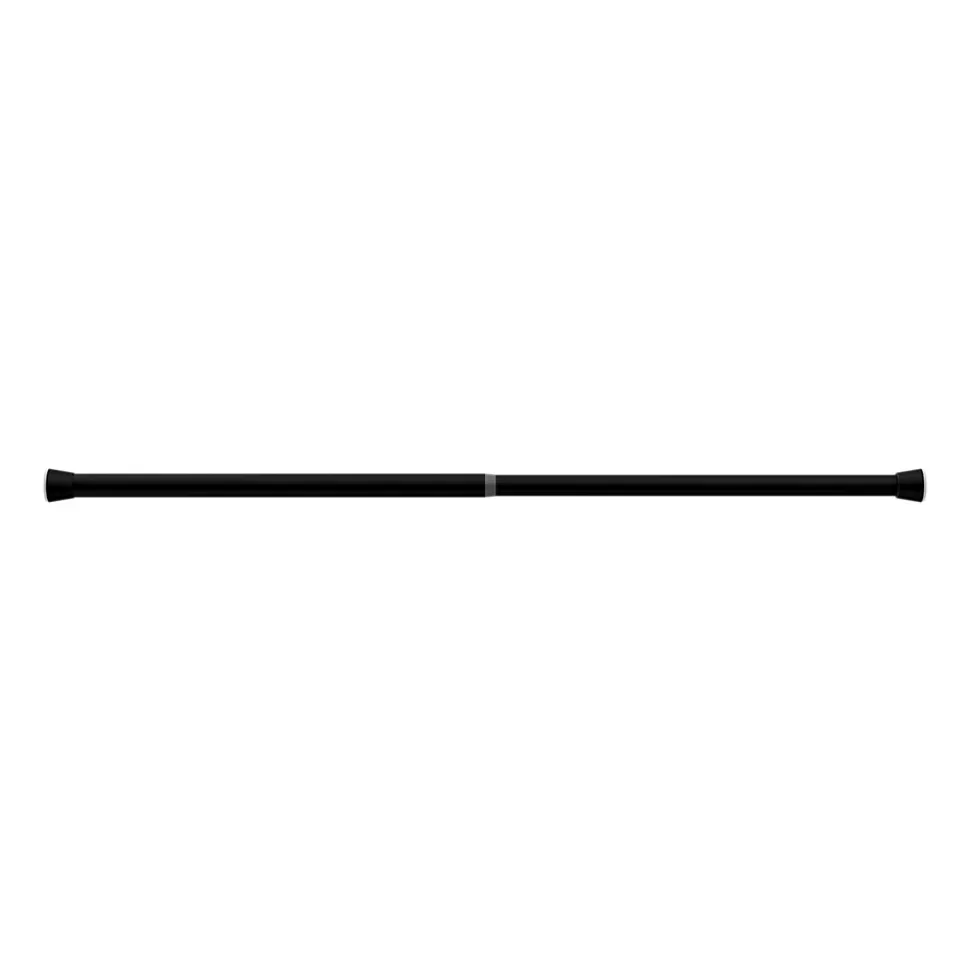 Tringle à rideaux extensible Araxos GoodHome noir mat L.90/120cm