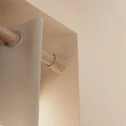 Tringle à rideaux extensible Syros GoodHome effet chêne mat L.60/90cm