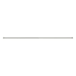 Tringle à rideaux extensible Athens GoodHome effet nickel gris satin L.120/210cm