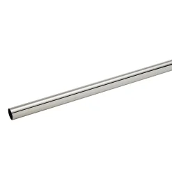 Tringle à rideaux GoodHome Olympe L.300cm ⌀19cm chromé