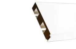 Tringle déco Rail PVC 2 voies avec profil de décoration blanc 120cm