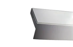Tringle déco Rail PVC 3 voies avec profil de décoration blanc 200cm