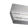 Tringle déco Rail PVC 2 voies avec profil de décoration blanc 180cm
